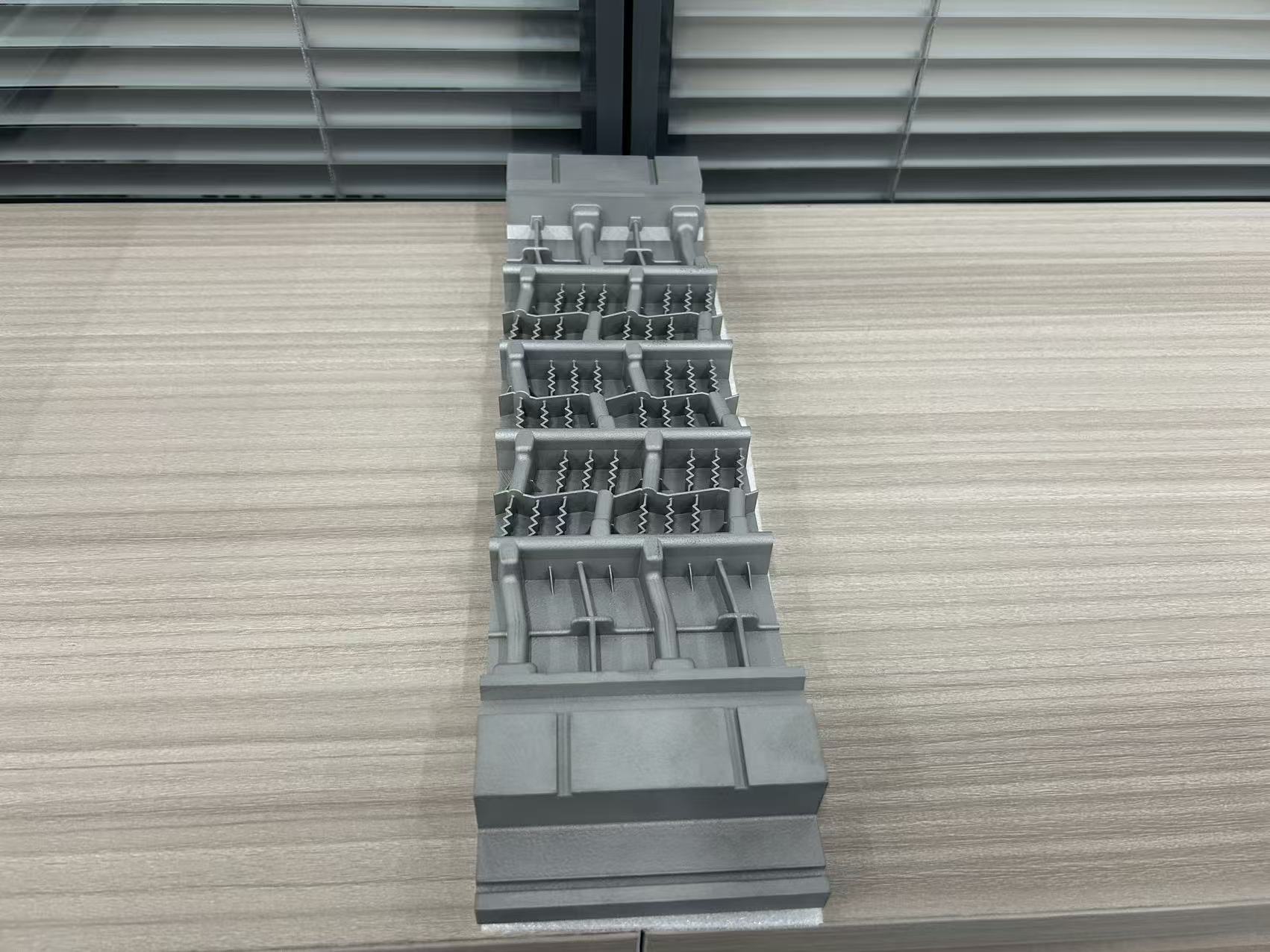 3D Printed Tire Sipe Blade — Internal Spring Structure
